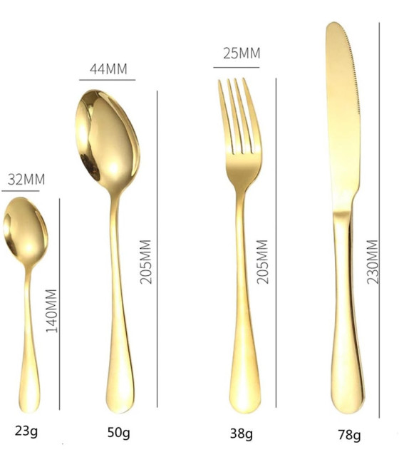 SET POSATE 24PZ ACCIAIO MULTIUSO CASA CUCINA SERVIZIO PER 6