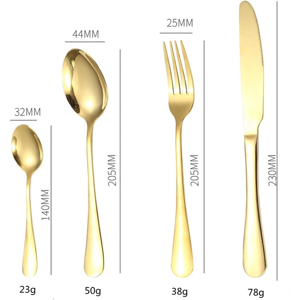 SET POSATE 24PZ ACCIAIO MULTIUSO CASA CUCINA SERVIZIO PER 6