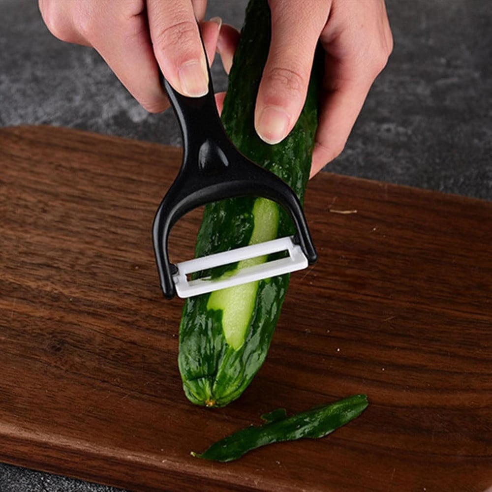 SET COLTELLI CUCINA ACCIAIO 6PZ MANICO SILICONE MOTIVO ONDULATO NERO