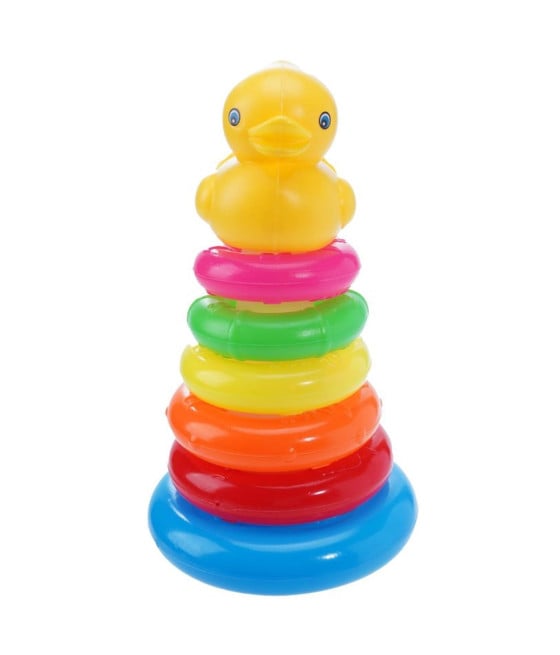 PIRAMIDE ANATRA CON ANELLI CERCHI MULTICOLORE BAMBINI 258246