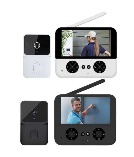 VIDEOCITOFONO WIRELESS TELECAMERA VISIONE NOTTURNA AUDIO BIDIREZIONALE