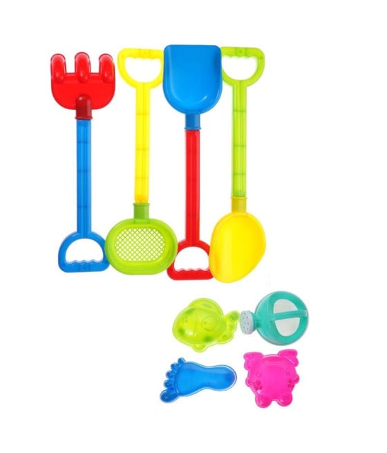 SET 8PZ GIOCATTOLI SPIAGGIA PER BAMBINI ACCESSORI MARE 618567