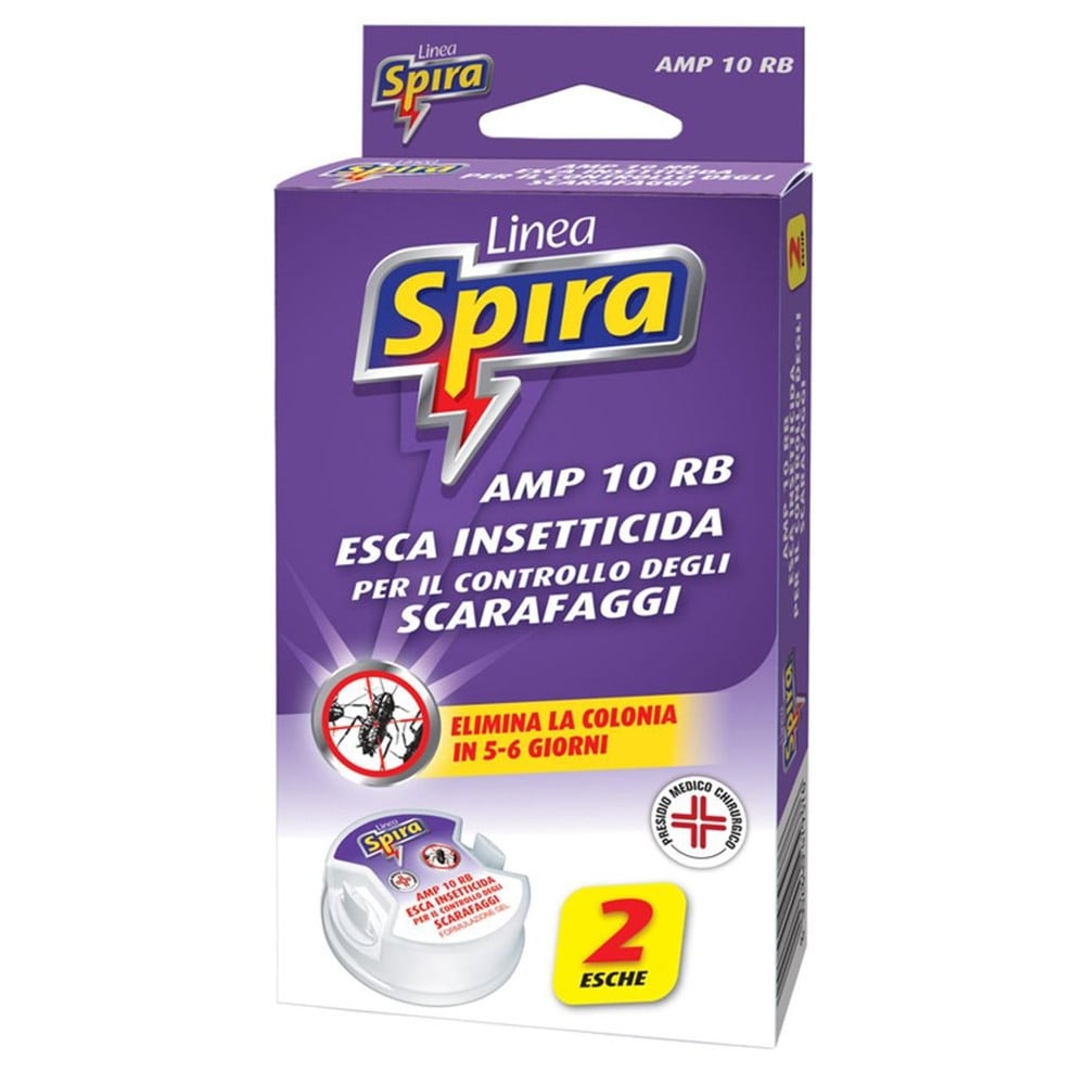 Trade Shop - Set 12pz Esca Trappola Insetticida Per Scarafaggi 2pz Elimina Colonia 5-6 Giorni 479376 -