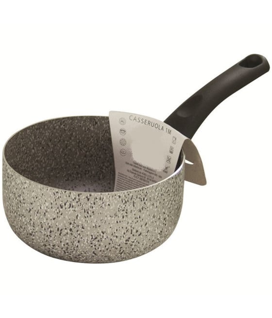 CASSERUOLA PENTOLINO ANTIADERENTE CON MANICO ERGONOMICO 16-20CM