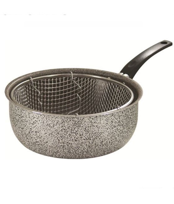 PENTOLA FRIGGITRICE ANTIADERENTE 24 CM CON MANICO 036640M