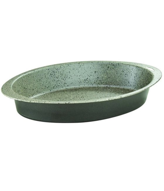 TEGLIA OVALE PER FORNO 35X23XH6CM IN ALLUMINIO ANTIADERENTE 037081M