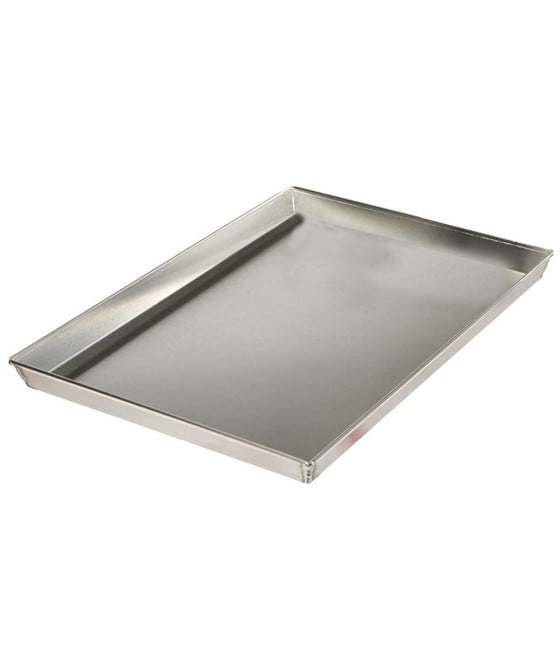 TEGLIA IN LATTA RETTANGOLARE SALDATA BORDATA 60CM PIZZA FORNO 006519