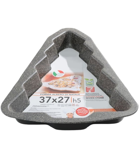 STAMPO TEGLIA FORMA ALBERO DI NATALE 37X27XH5CM ANTIADERENTE 026269M