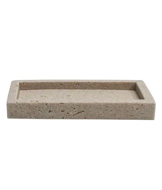 PIATTO PORTA SAPONE SAPONETTA PIETRA CEMENTO NATURALE BAGNO 87825