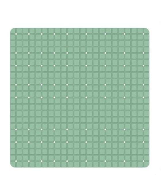 TAPPETO VERDE PVC ANTISCIVOLO PER VASCA BAGNO DOCCIA QUADRATO 52X52CM