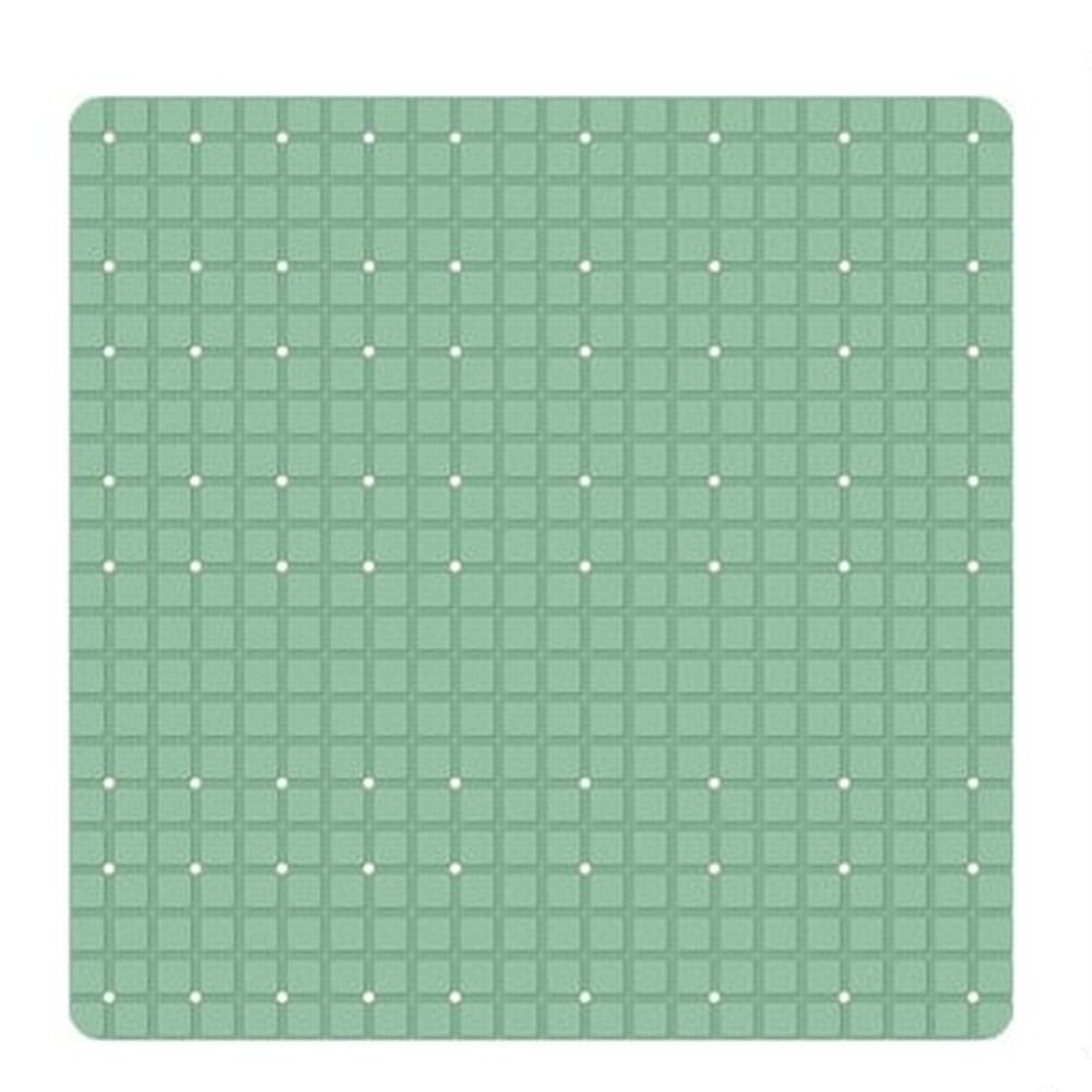 TAPPETO VERDE PVC ANTISCIVOLO PER VASCA BAGNO DOCCIA QUADRATO 52X52CM