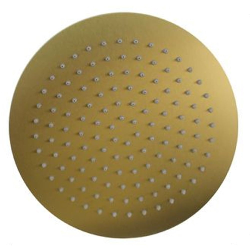 SOFFIONE DOCCIA ULTRA SLIM ROTONDO Ø25CM ORO SATINATO BAGNO 87884