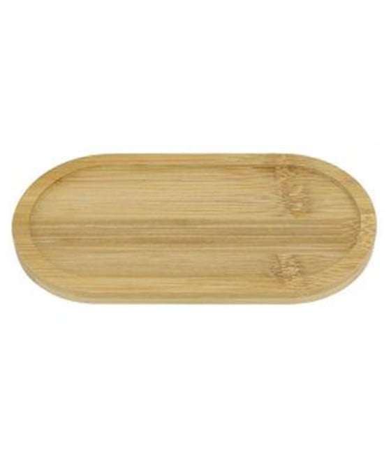 VASSOIO MULTIUSO IN BAMBÙ OVALE PER BAGNO CUCINA 26.5X9CM 10852