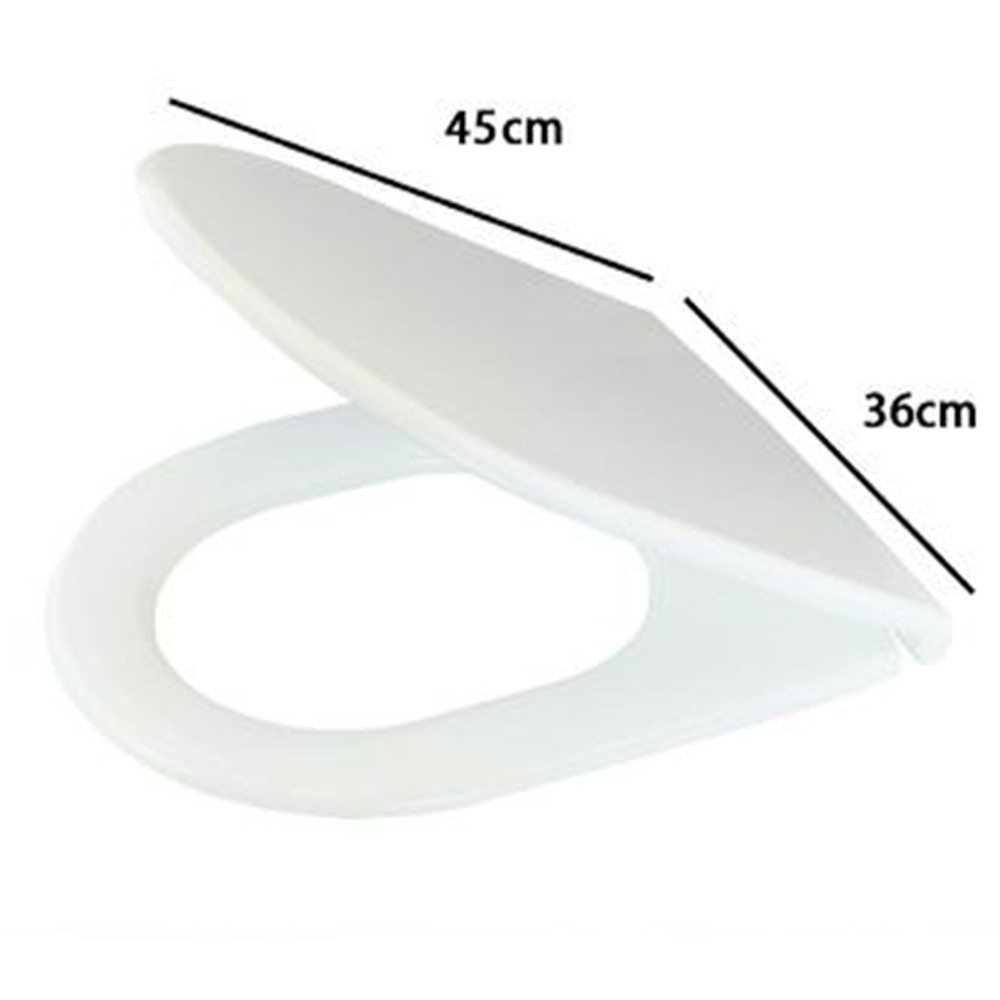 COPRIWATER UNIVERSALE SEDILE WC BIANCO BAGNO FORMA D CHIUSURA AMMORTIZZATA
