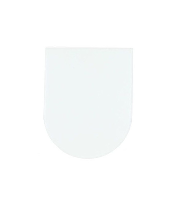 COPRIWATER UNIVERSALE SEDILE WC BIANCO BAGNO FORMA D CHIUSURA AMMORTIZZATA