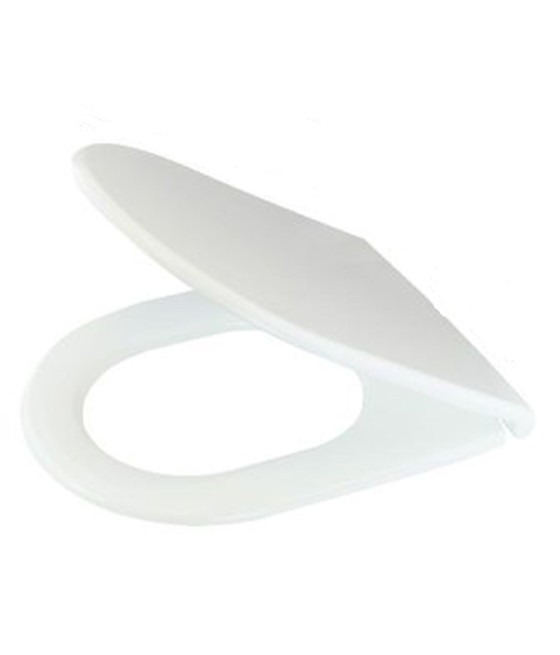 COPRIWATER UNIVERSALE SEDILE WC BIANCO BAGNO FORMA D CHIUSURA AMMORTIZZATA