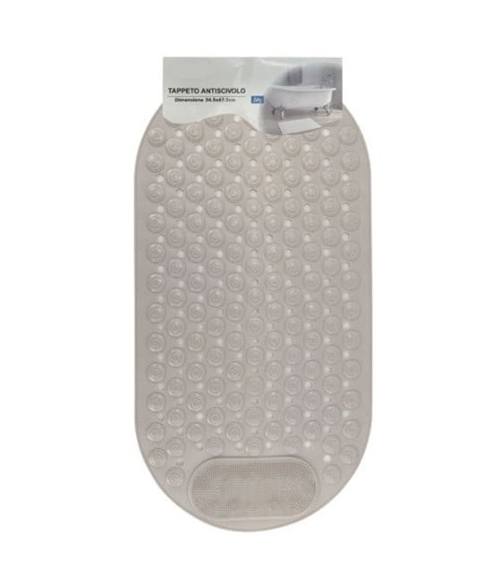 TAPPETO ANTISCIVOLO PER VASCA DA BAGNO DOCCIA 34.5X67.5 CM BEIGE 10790