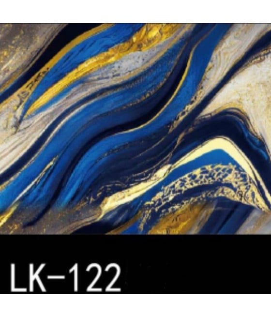 PANNELLO ADESIVO EFFETTO MARMO ASTRATTO BLU ORO BEIGE 120X300CM PARETI
