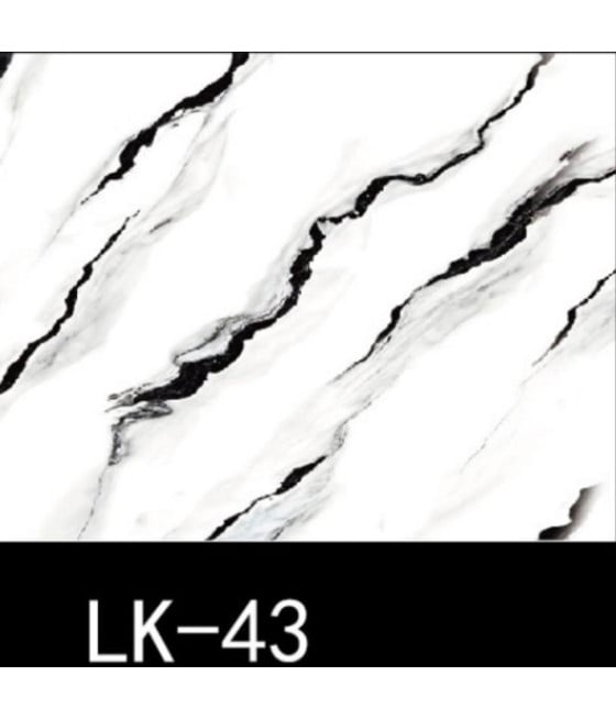 PANNELLO ADESIVO EFFETTO MARMO BIANCO VENATO NERO 120X300 CM PARETI
