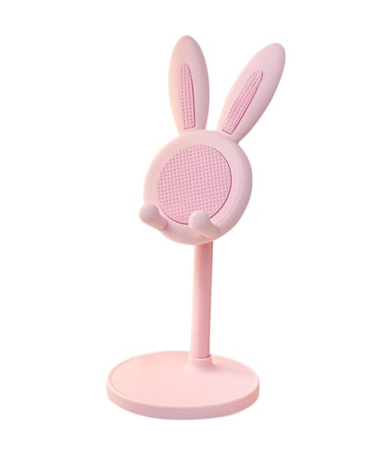 SUPPORTO TELEFONO CELLULARE FORMA CONIGLIETTO PORTATILE PLASTICA