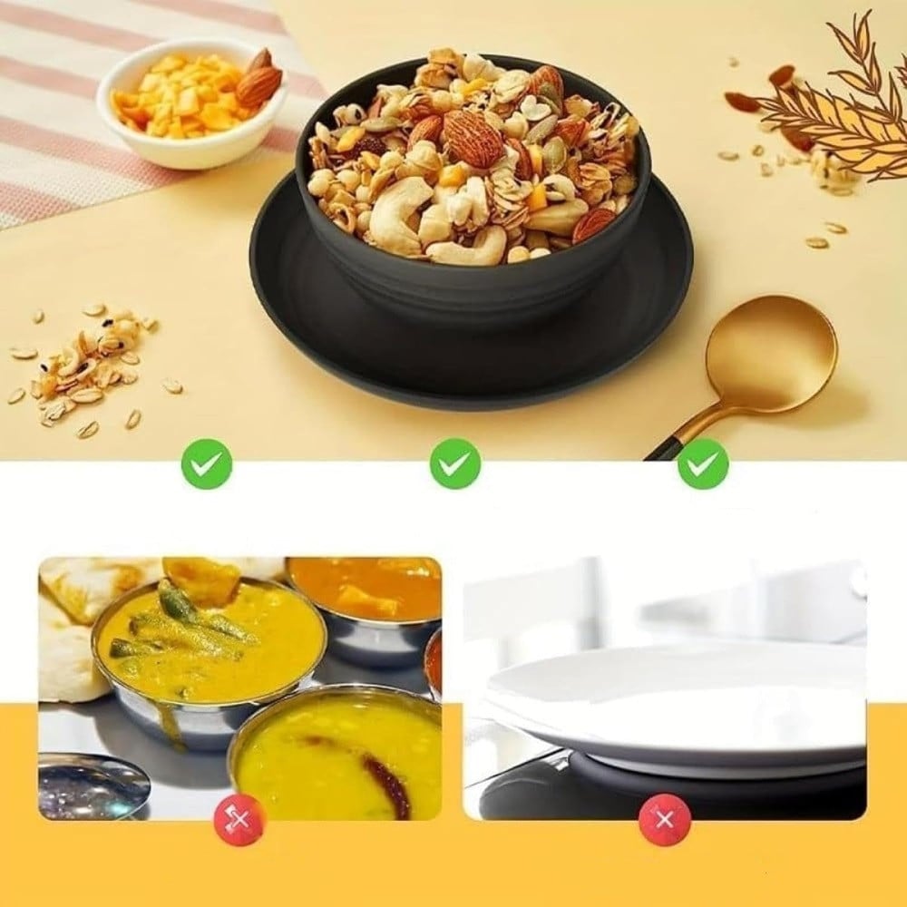 SET 16 STOVIGLIE IN PAGLIA DI GRANO INFRANGIBILI POSATE RIUTILIZZABILI