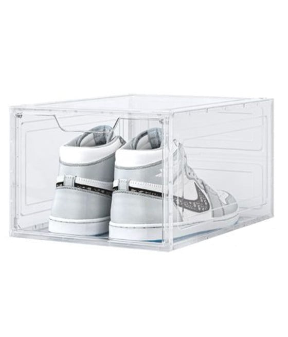 BOX CONTENITORE PER SCARPE IMPILABILE 34X25X18.4CM TRASPARENTE 87648