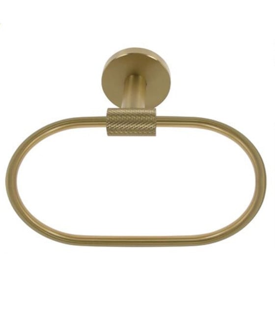 PORTA ASCIUGAMANI AD ANELLO IN ACCIAIO ORO ACCESSORIO BAGNO 87932