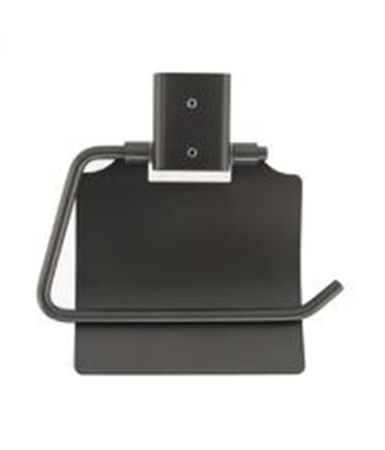 PORTA ROTOLO CARTA IGIENICA PARETE ACCIAIO COPERTURA GRIGIO BAGNO 87941
