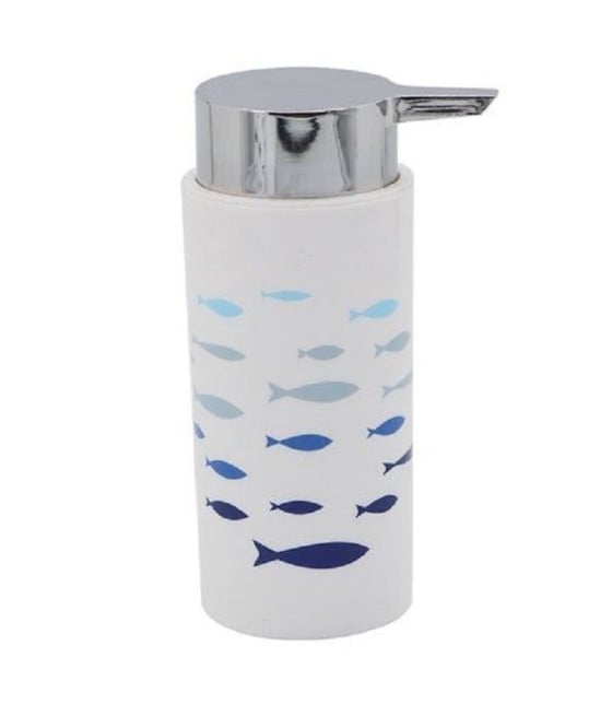 DISPENSER PORTA SAPONE LIQUIDO PESCIOLINI IN PLASTICA 15,6 CM 69880