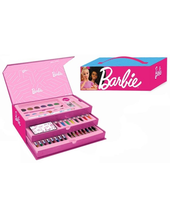 SET COLORARE VALIGETTA COLORI BAMBINE BARBIE DISEGNO PITTURA 605641A