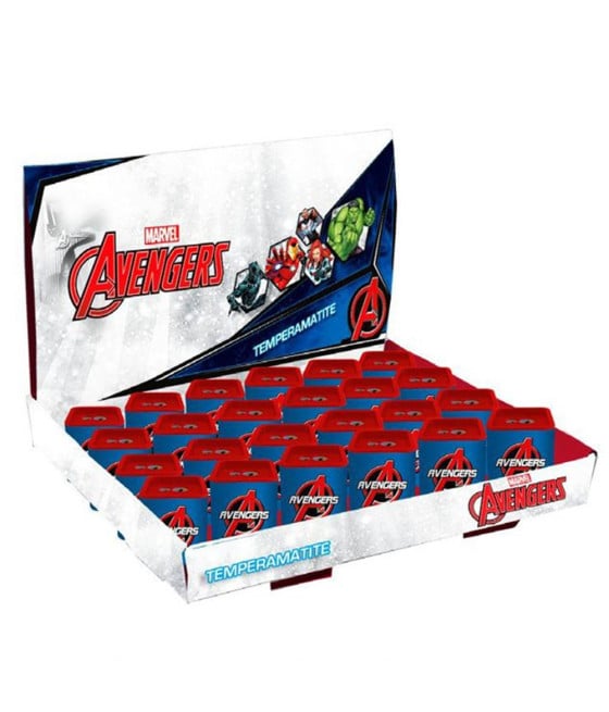 24PZ TEMPERAMATITE IN LATTA QUADRATO DOPPIO FORO AVENGERS BAMBINI 961372