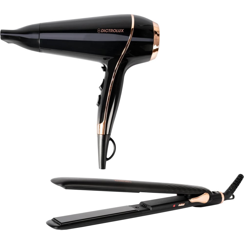 SET PROFESSIONALE ASCIUGACAPELLI PHON 2100 W + PIASTRA PER CAPELLI 35W