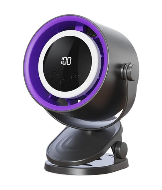 VENTILATORE DA TAVOLO USB ELETTRICO RAFFREDDAMENTO DESIGN LUCE NOTTURNA