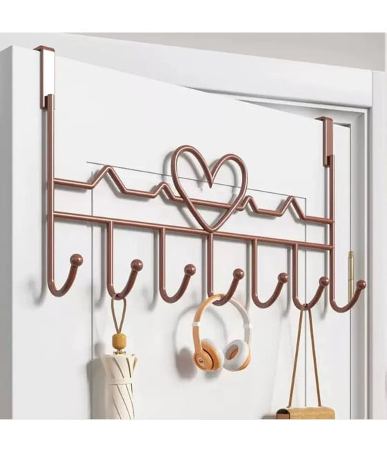 APPENDIABITI DA PORTA FORMA CUORE GANCI PER CAPPOTTI ASCIUGAMANI BORSE CASA