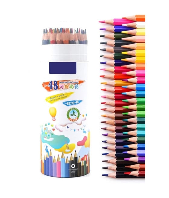 MATITE 48PZ COLORATE CANCELLABILI PER DISEGNARE DIPINGERE BAMBINI