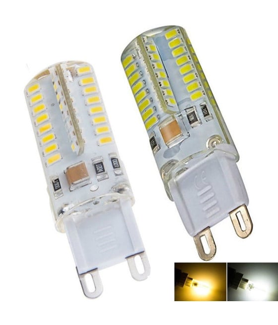 Lampada led G9 220V 5W 64 Led luce Calda Fredda OLTRE 500 LUMEN alta luminosità
