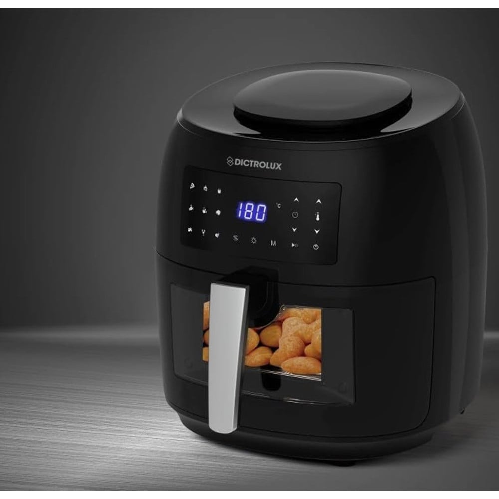 FRIGGITRICE AD ARIA CON OBLÒ 7,4LT TEMPERATURA REGOLABILE 9 PROGRAMMI 1800W