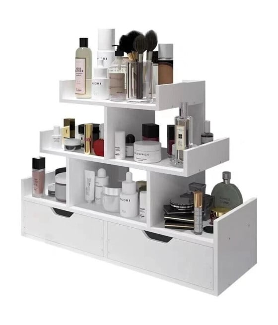 CONTENITORE BOX ESPOSITORE TRUCCO ORGANIZER PORTA COSMETICI CASSETTI