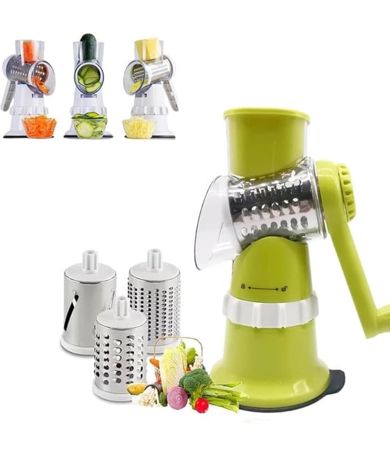 AFFETTATRICE 3IN1 MULTIFUNZIONE MANDOLINE GRATTUGIA MANUALE TRITATUTTO