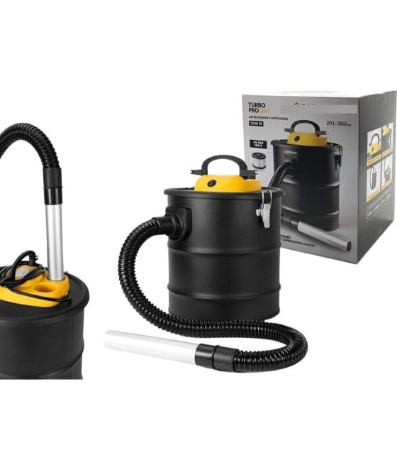 BIDONE ASPIRATUTTO CENERE ASPIRAPOLVERE SOFFIATORE 2IN1 20LT 1200W