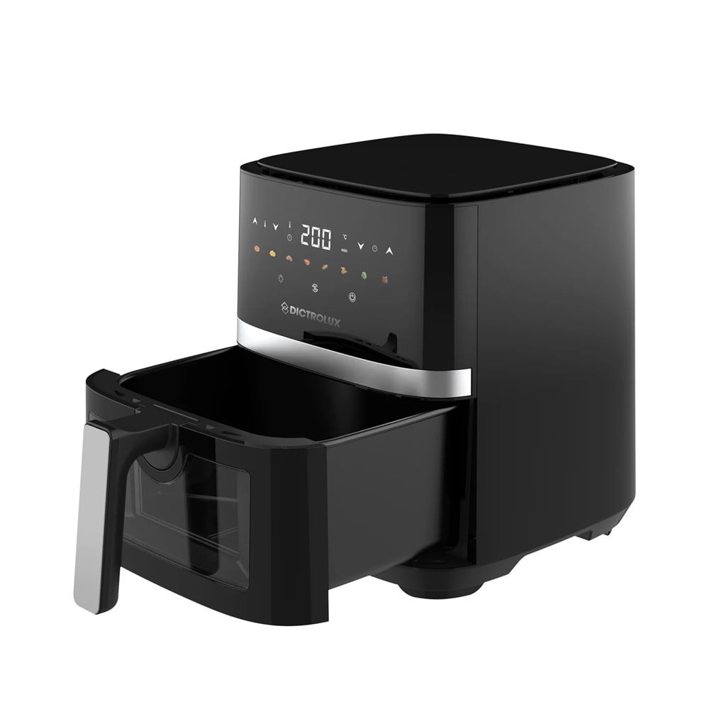 FRIGGITRICE AD ARIA 5LT 1450W DISPLAY LED TOUCH 8 PROGRAMMI FINESTRA