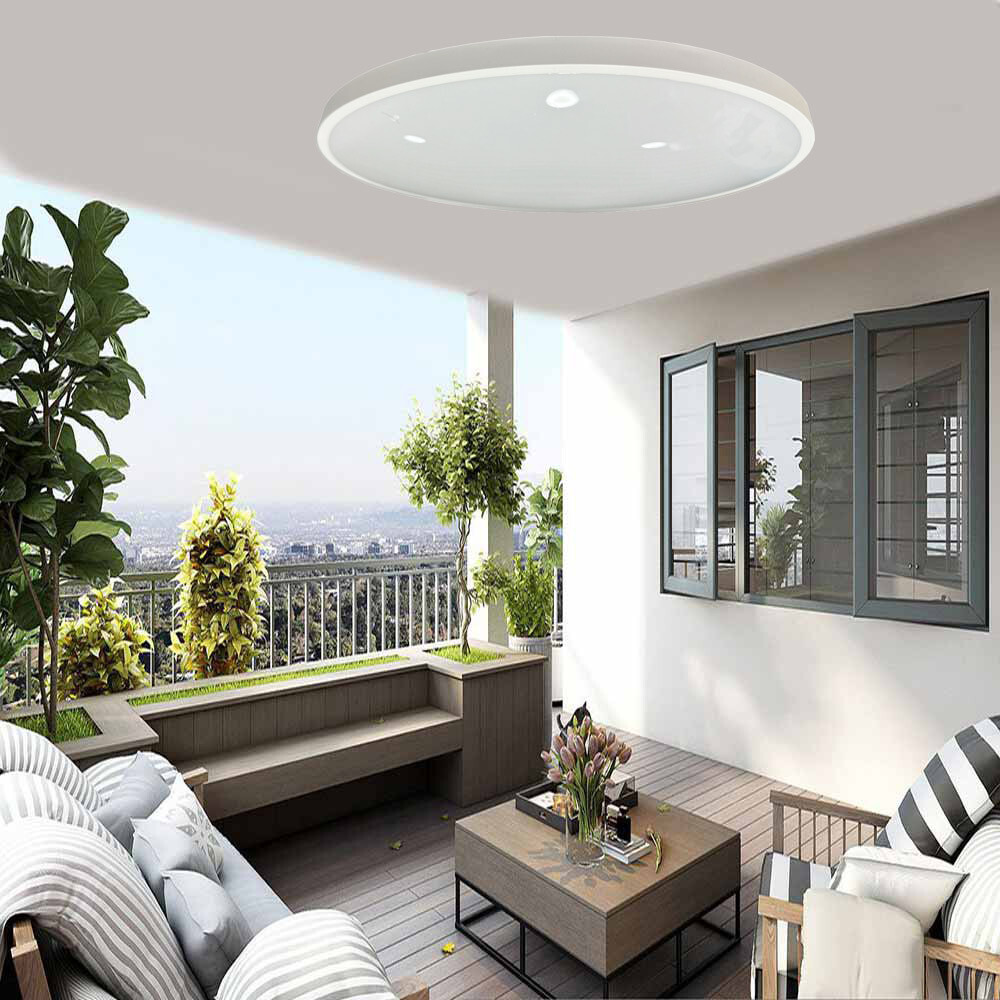 APPLIQUE DA MURO LED ROTONDO 32 W IP44 3 TEMPERATURE LUCE ES-PN380-3C