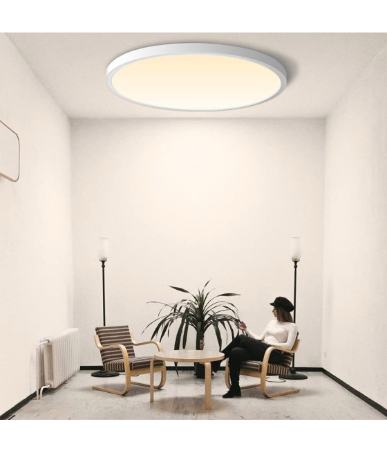 APPLIQUE DA MURO LED ROTONDO 32 W IP44 3 TEMPERATURE LUCE ES-PN380-3C