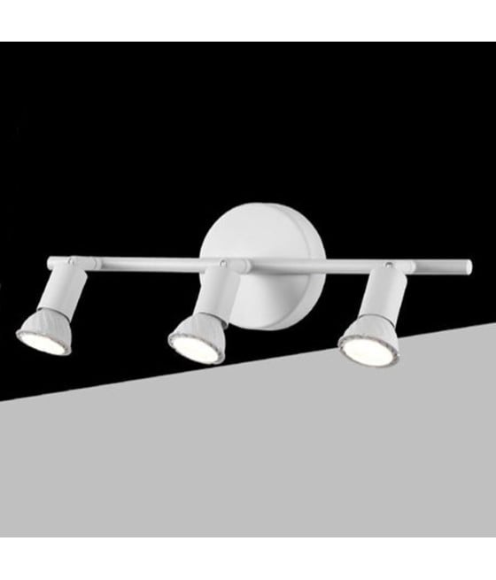 FARETTO SPOT LED ORIENTABILE DA SOFFITTO C72-B3 3XGU10 BIANCO MODERNO