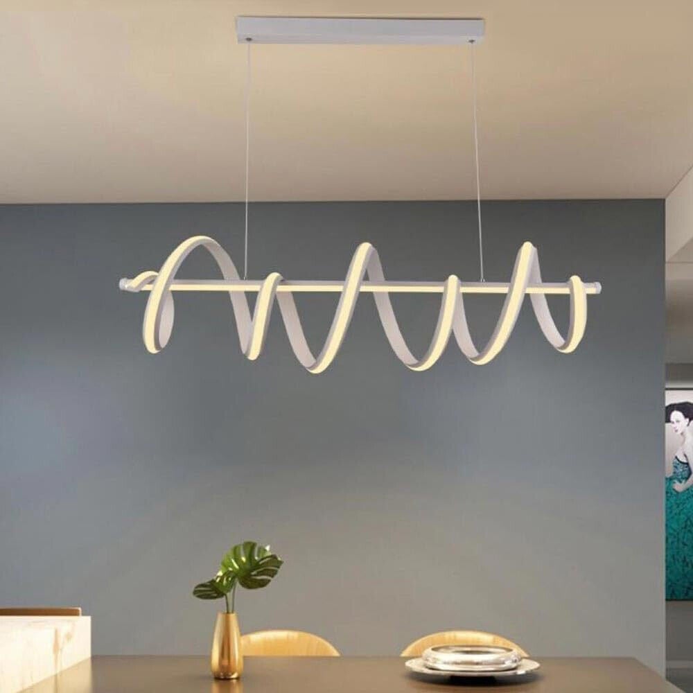 LAMPADARIO LED 60 WATT LAMPADA TWIST BIANCO STILIZZATO CCT A68-B3C