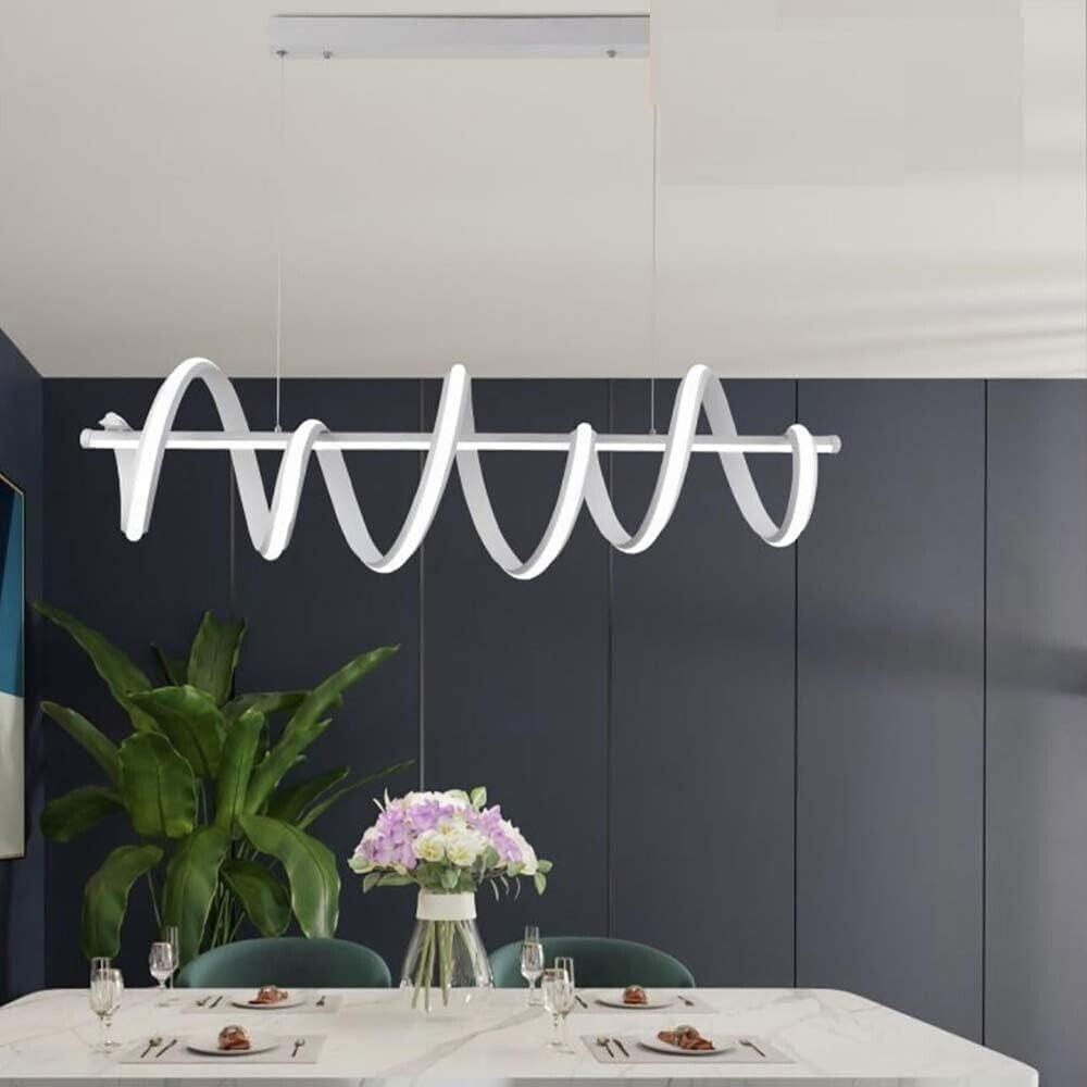 LAMPADARIO LED 60 WATT LAMPADA TWIST BIANCO STILIZZATO CCT A68-B3C
