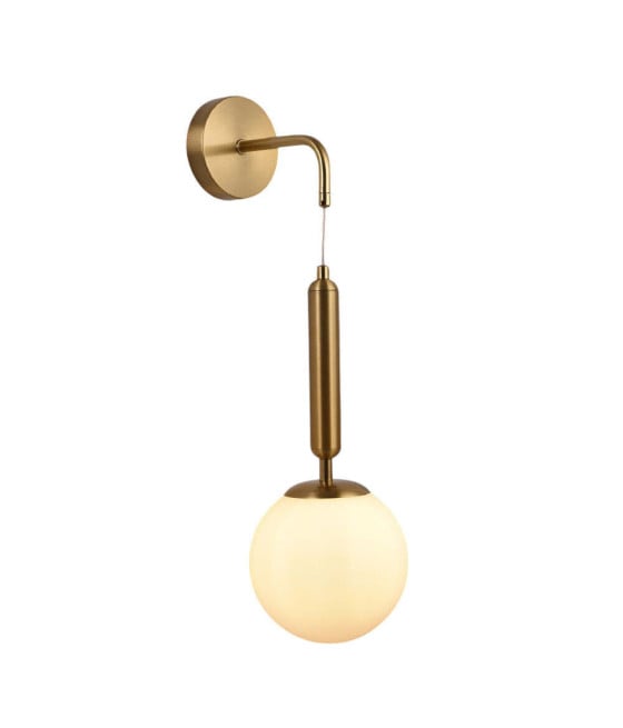 APPLIQUE LAMPADA A PARETE PENDENTE STILE CONTEMPORANEO G9 BRONZO AQ56