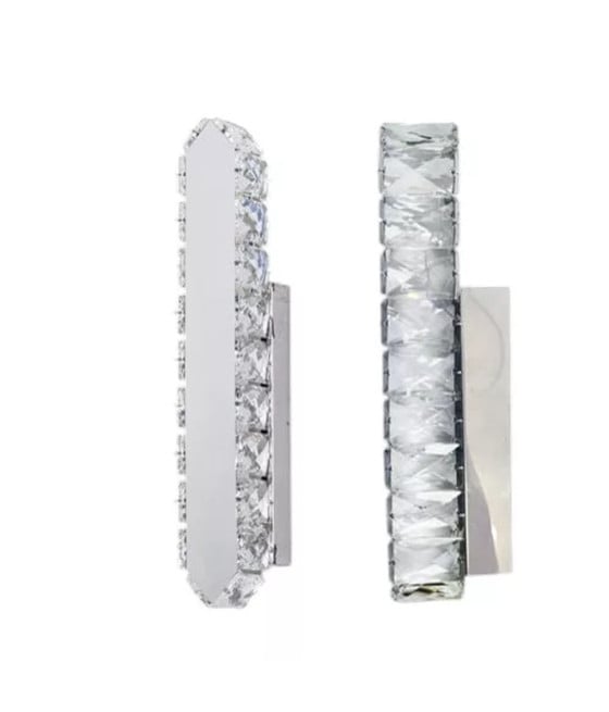 APPLIQUE LED LAMPADA DA PARETE 5W IN ACCIAIO VETRO CCT SWITCH AQ21-3C