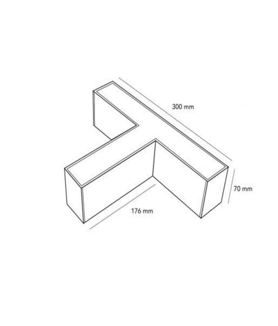 LAMPADA DI RACCORDO CONNETTORE A T PER LAMPADARIO 15W CCT LL57-T-3C