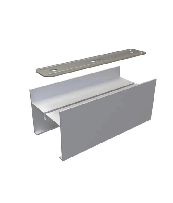 CONNETTORE LINEARE PROLUNGA LAMPADARIO PLAFONIERA IN ALLUMINIO LL57-D
